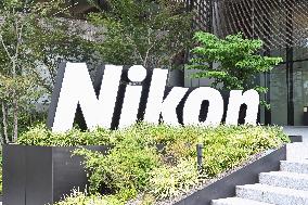 Nikon's signboard and logo